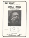 Henry Robinett Poster for Mingus Tribute at Keystone Korner March 5,1979